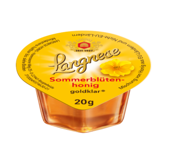 Langnese Honig Portionspackung Mini: Sommerblütenhonig goldklar